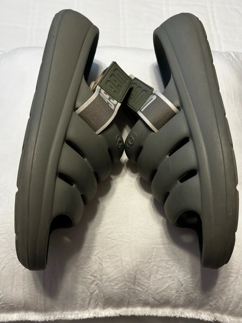 UGG Sport Yeah sandals with Adjustable Back Strap - Moss Green | Women’s 8